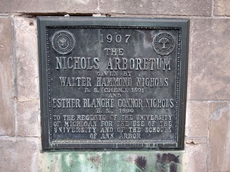 Nichols Arboretum Marker image. Click for full size.