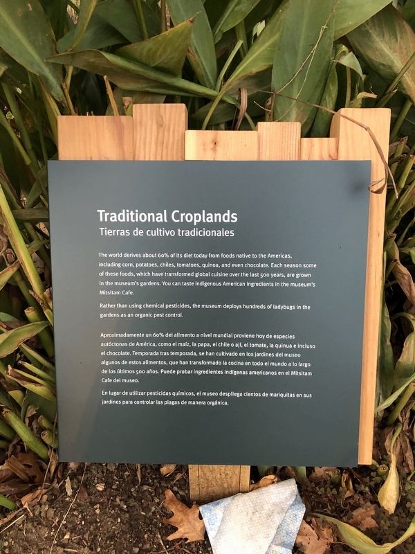 Traditional Croplands Marker. Click for full size. Traditional Croplands Marker image. Click for full size.