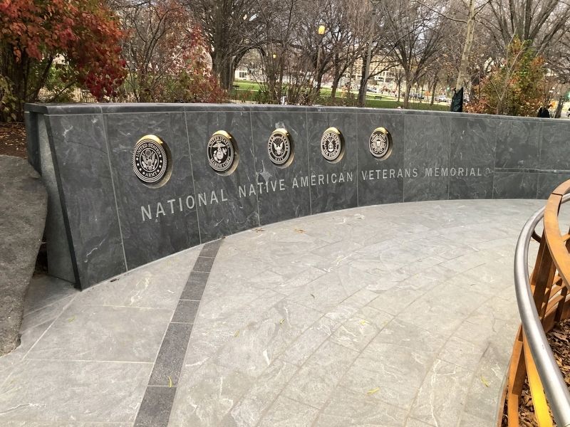 National Native American Veterans Memorial image. Click for full size.