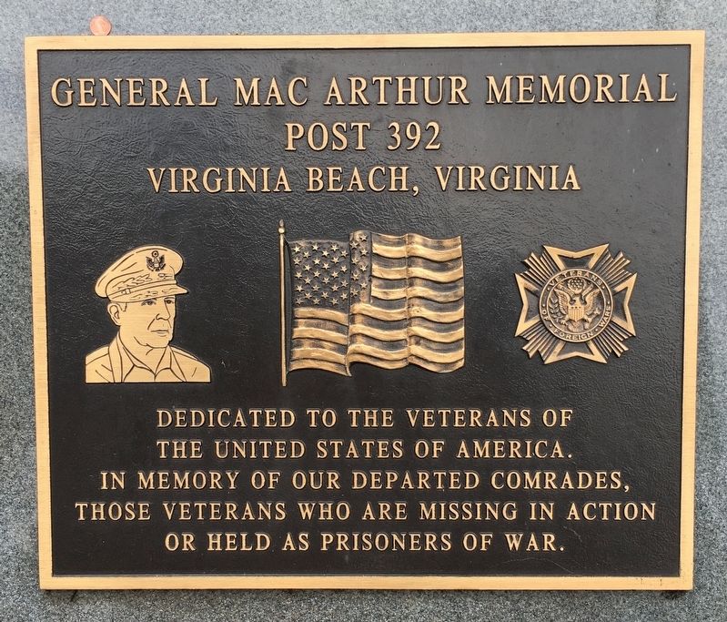 General MacArthur Memorial Marker image. Click for full size.