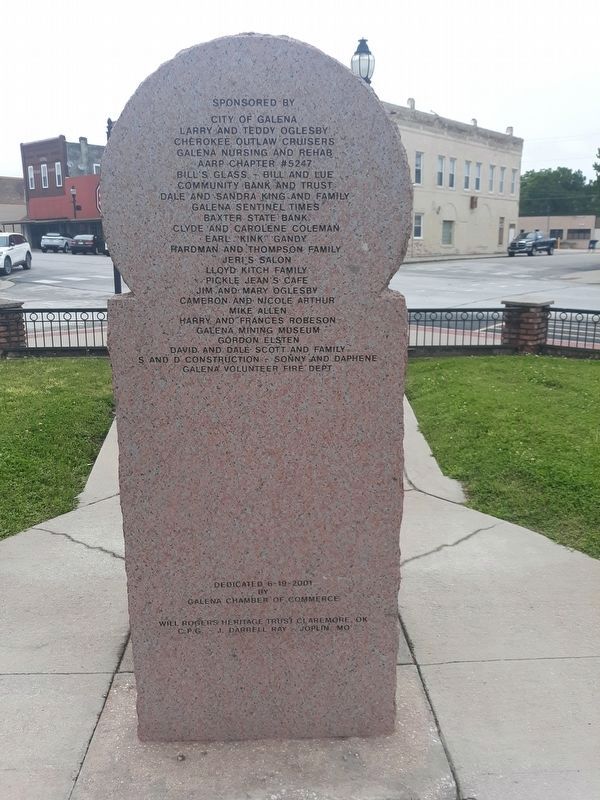 Galena, Kansas Marker. Click for full size. Galena, Kansas Marker image. Click for full size.