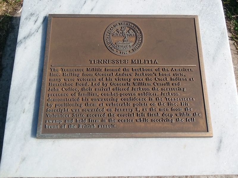 Tennessee Militia Marker image. Click for full size.