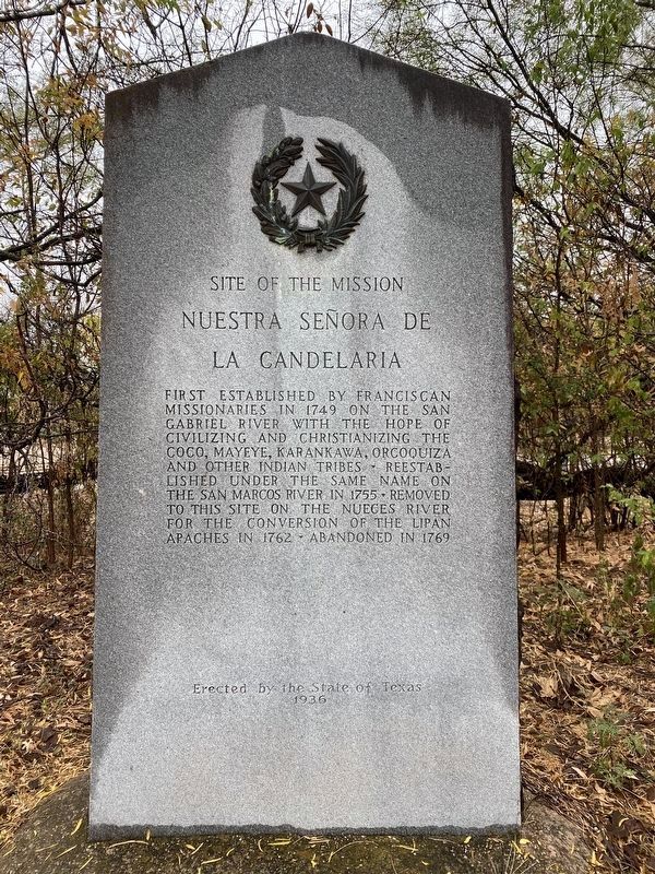 Site of the Mission Nuestra Señora de la Candelaria Marker image. Click for full size.