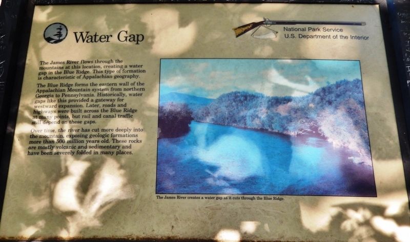 Water Gap Marker. Click for full size. Water Gap Marker image. Click for full size.