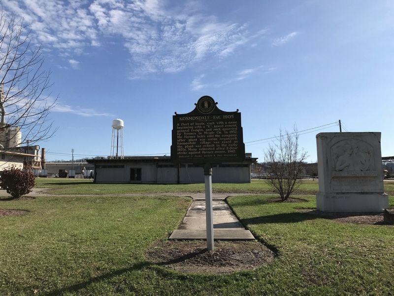 Kosmosdale Est. 1905 Marker. Click for full size. Kosmosdale Est. 1905 Marker image. Click for full size.