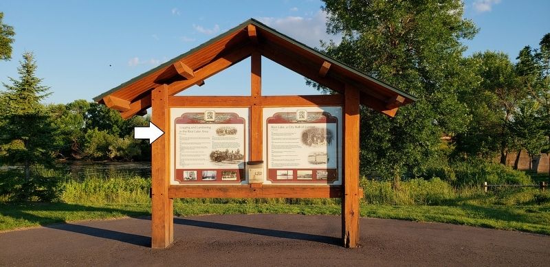 National Lumbering Hall of Fame Interpretive Kiosk. Click for full size. National Lumbering Hall of Fame Interpretive Kiosk image. Click for full size.