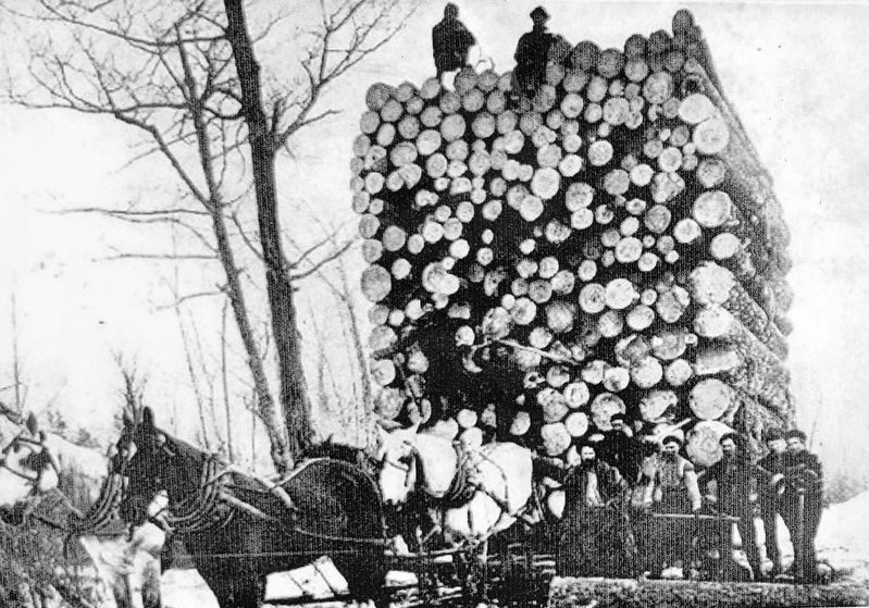 Marker detail: Loaded Log Sled. Click for full size. Marker detail: Loaded Log Sled image. Click for full size.