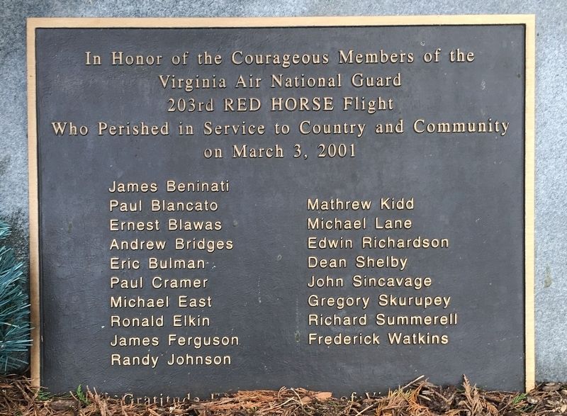 203rd Red Horse Flight Marker. Click for full size. 203rd Red Horse Flight Marker image. Click for full size.
