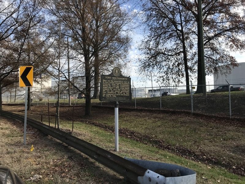 Fort Southworth Marker. Click for full size. Fort Southworth Marker image. Click for full size.
