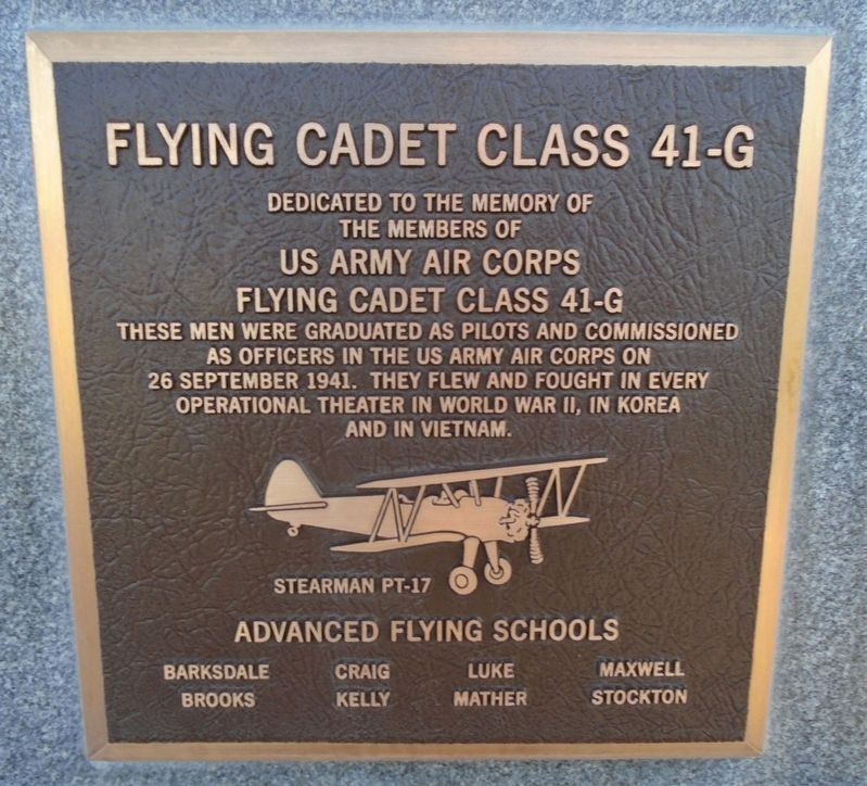 Flying Cadet Class 41-G Marker image. Click for full size.