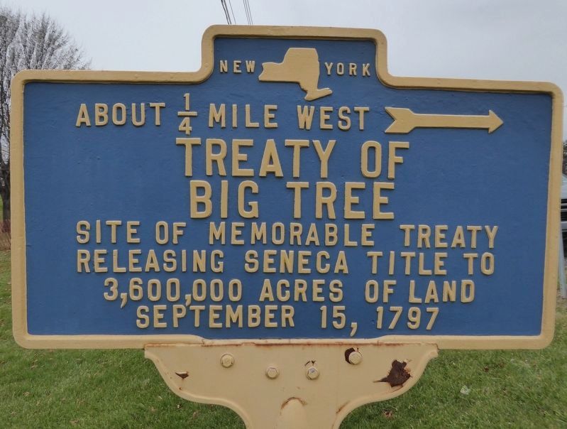 Treaty of Big Tree Marker image. Click for full size.