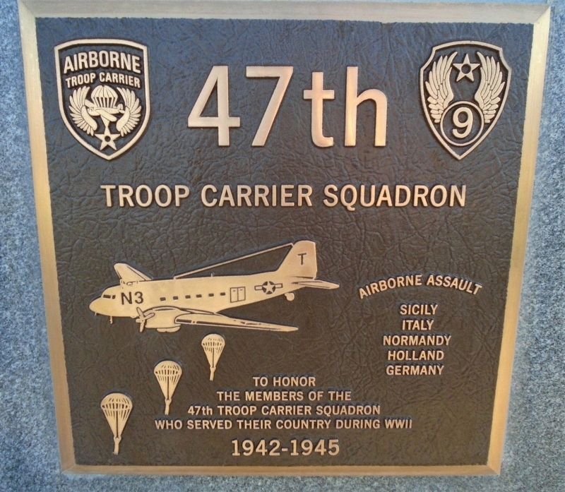 47th Troop Carrier Squadron Marker image. Click for full size.
