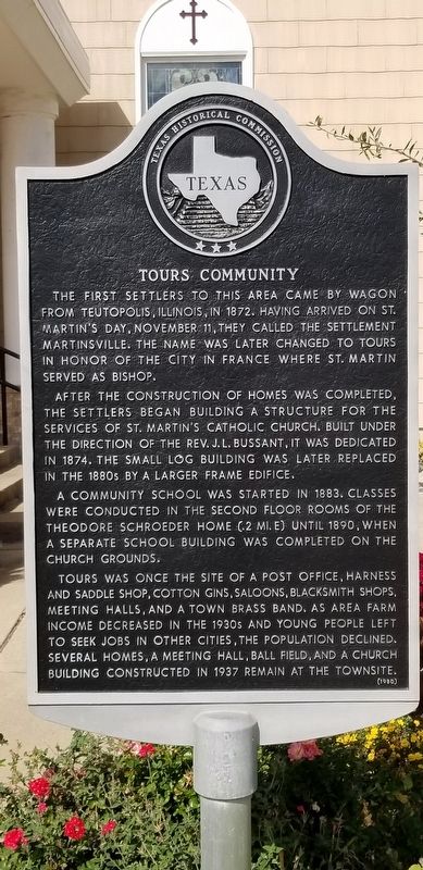Tours Community Marker. Click for full size. Tours Community Marker image. Click for full size.