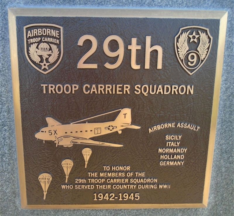 29th Troop Carrier Squadron Marker image. Click for full size.