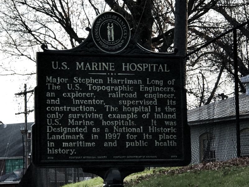 U.S. Marine Hospital Marker (Side B) image. Click for full size.