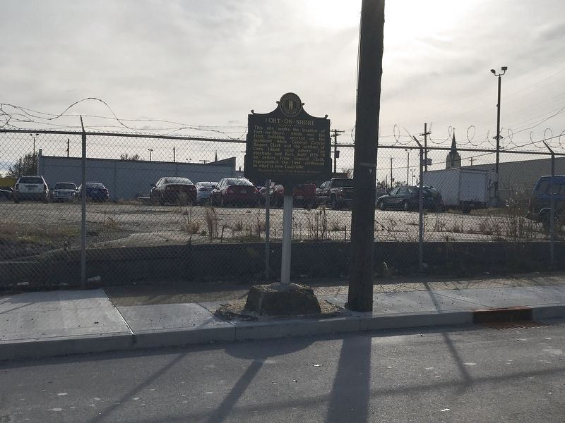 Fort-on-Shore Marker. Click for full size. Fort-on-Shore Marker image. Click for full size.
