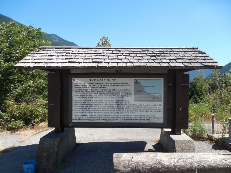 The Hope Slide Marker. Click for full size. The Hope Slide Marker image. Click for full size.