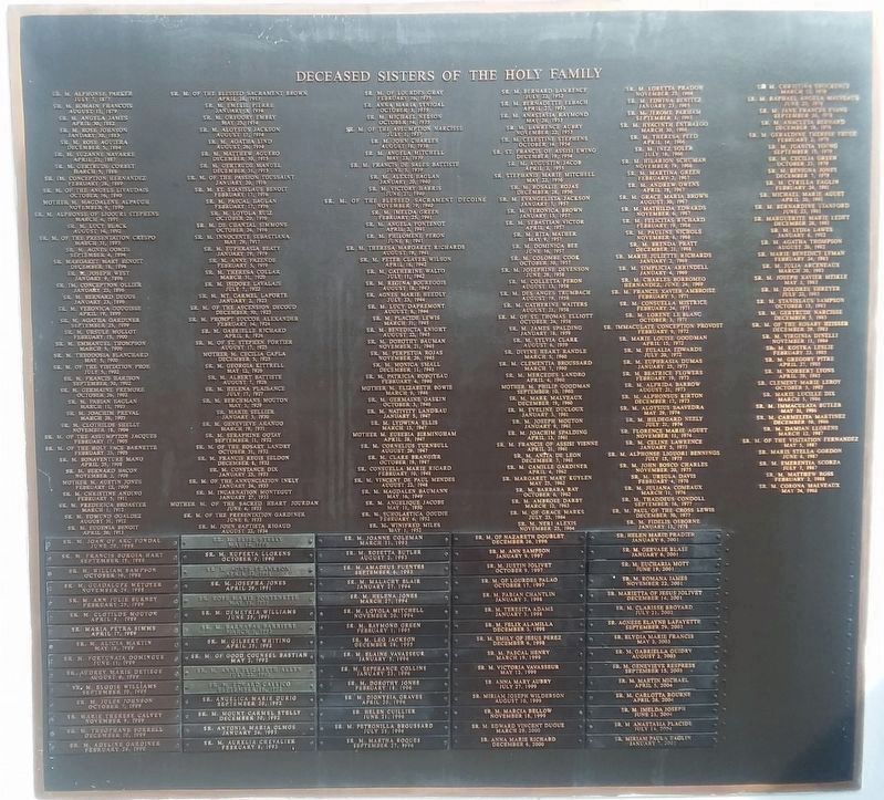 Name of the deceased on the side of the mausoleum. image. Click for full size.