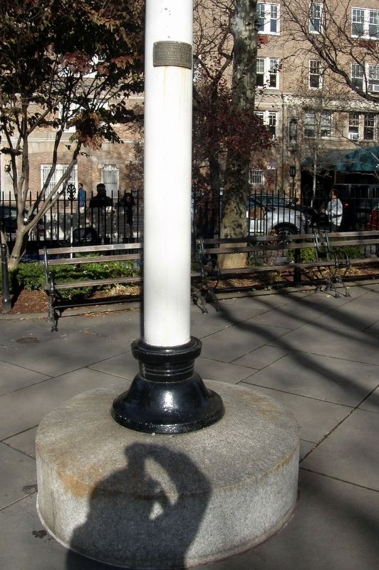 Memorial Flagpole plaque site image. Click for full size.