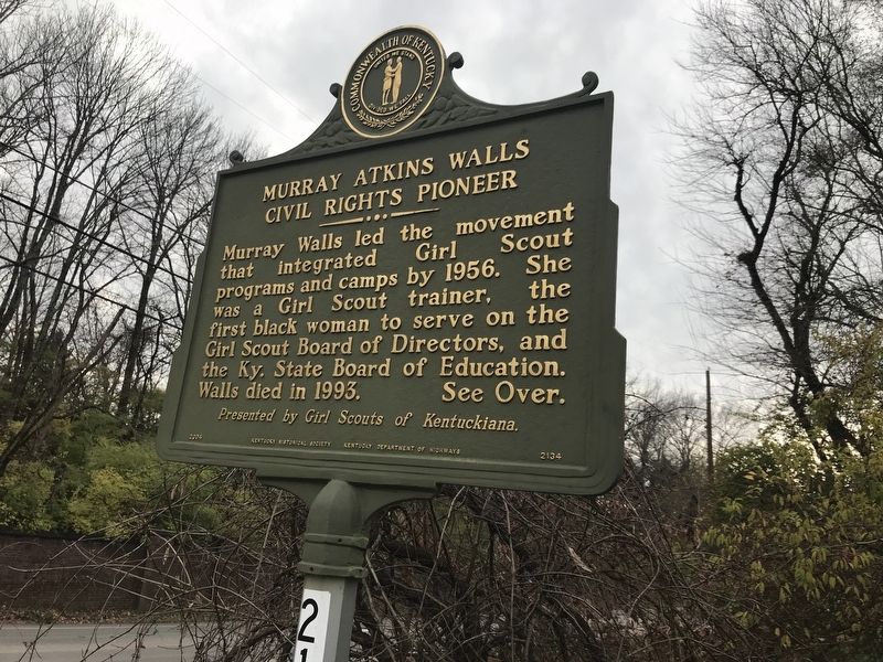 Murray Atkins Walls Civil Rights Pioneer Marker (Side B) image. Click for full size.