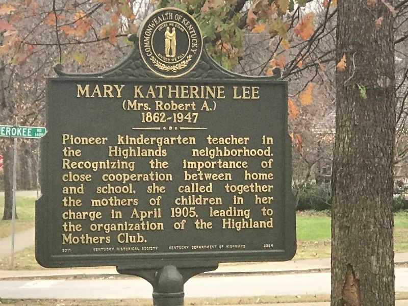 Mary Katherine Lee Marker image. Click for full size.