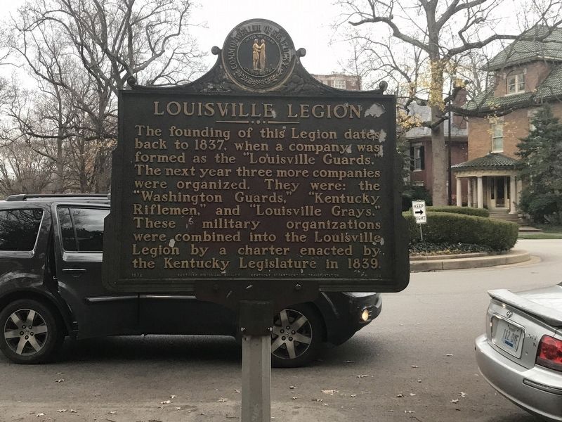 Louisville Legion Marker (Side A). Click for full size. Louisville Legion Marker (Side A) image. Click for full size.