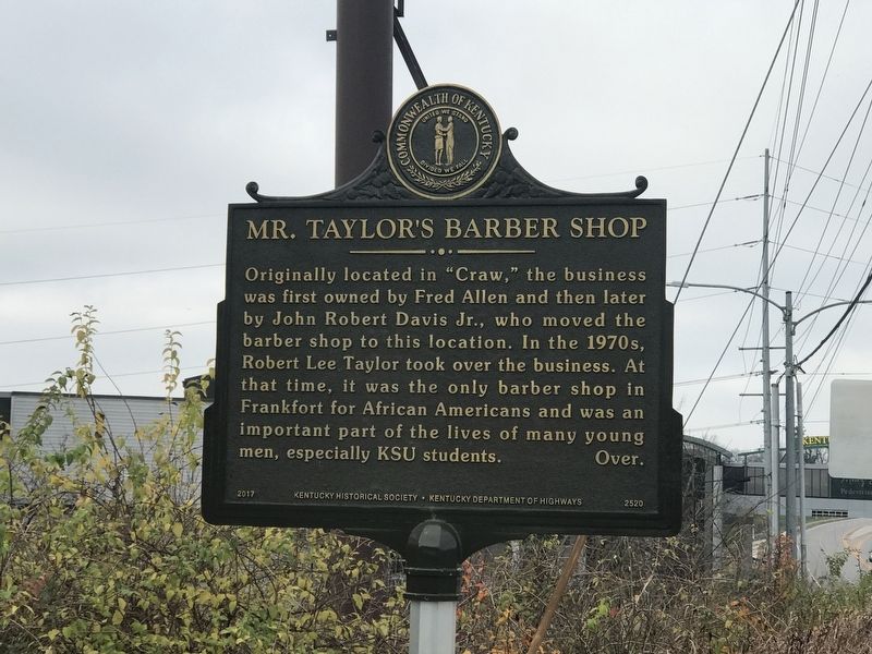 Mr. Taylor's Barber Shop Marker (Side A) image. Click for full size.