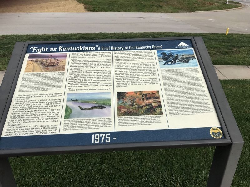 "Fight as Kentuckians" Marker image. Click for full size.