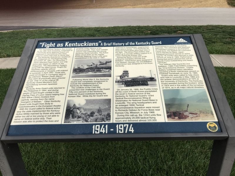 "Fight as Kentuckians" Marker. Click for full size. "Fight as Kentuckians" Marker image. Click for full size.