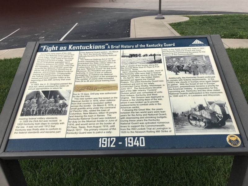 "Fight as Kentuckians" Marker. Click for full size. "Fight as Kentuckians" Marker image. Click for full size.
