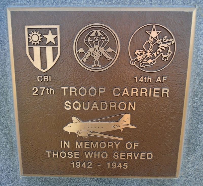 27th Troop Carrier Squadron Marker image. Click for full size.