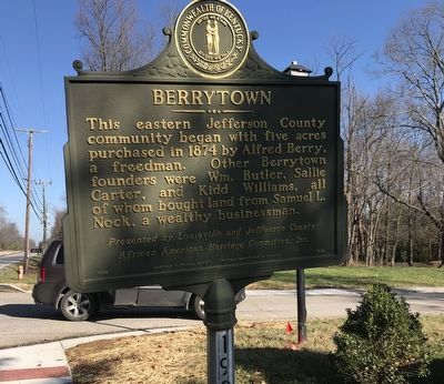 Berrytown Marker (Side A) image. Click for full size.