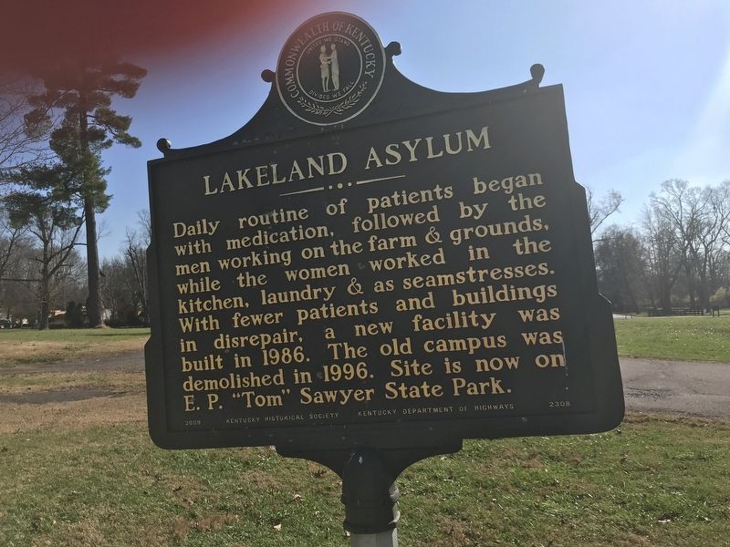 Lakeland Asylum Marker (Side B). Click for full size. Lakeland Asylum Marker (Side B) image. Click for full size.