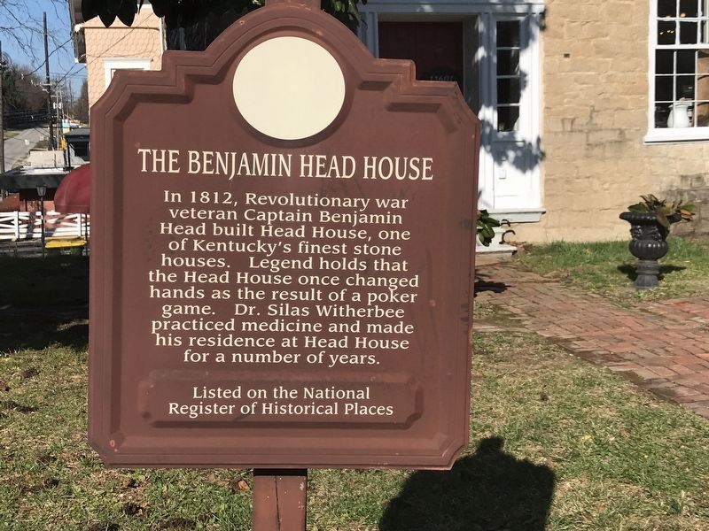 The Benjamin Head House Marker image. Click for full size.