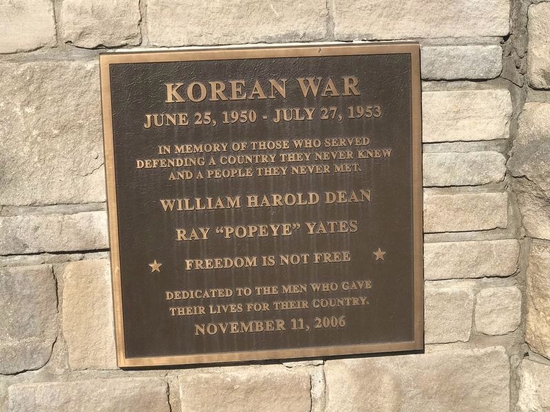 Middletown Veterans Memorial Detail — Korean War image. Click for full size.