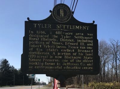 Tyler Settlement Marker (Side B) image. Click for full size.