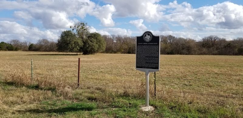 Coon Creek Community Marker. Click for full size. Coon Creek Community Marker image. Click for full size.