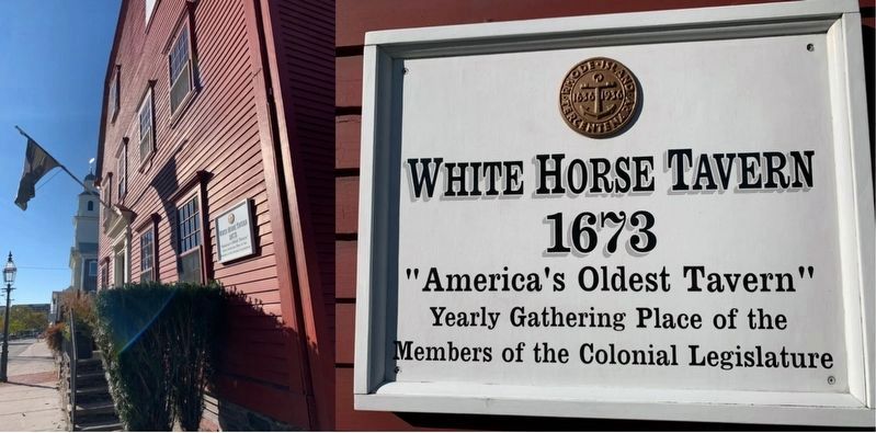 White Horse Tavern Marker. Click for full size. White Horse Tavern Marker image. Click for full size.