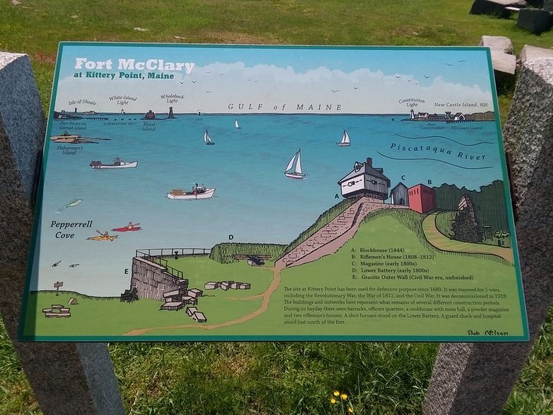 Fort McClary Marker image. Click for full size.