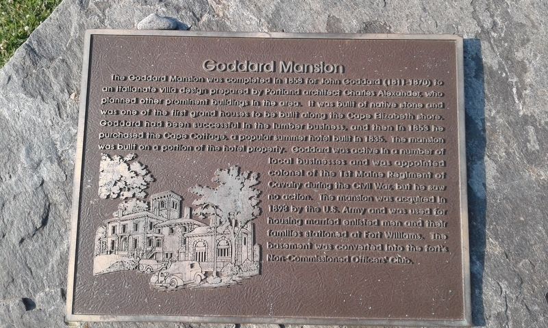 Goddard Mansion Marker image. Click for full size.