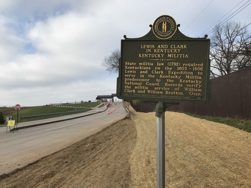 Lewis and Clark in Kentucky — Kentucky Militia Marker image. Click for full size.