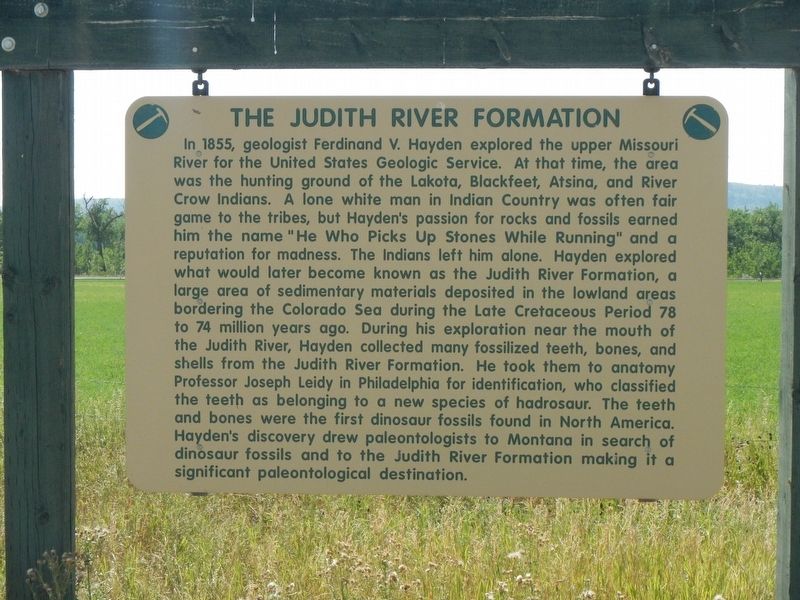The Judith River Formation Marker image. Click for full size.