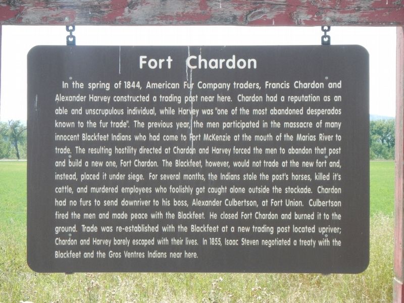 Fort Chardon Marker image. Click for full size.