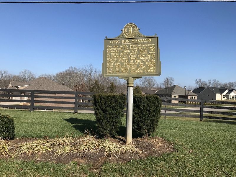 Long Run Massacre Marker image. Click for full size.