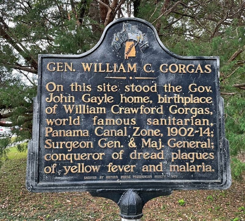 Gen. William C. Gorgas Marker image. Click for full size.