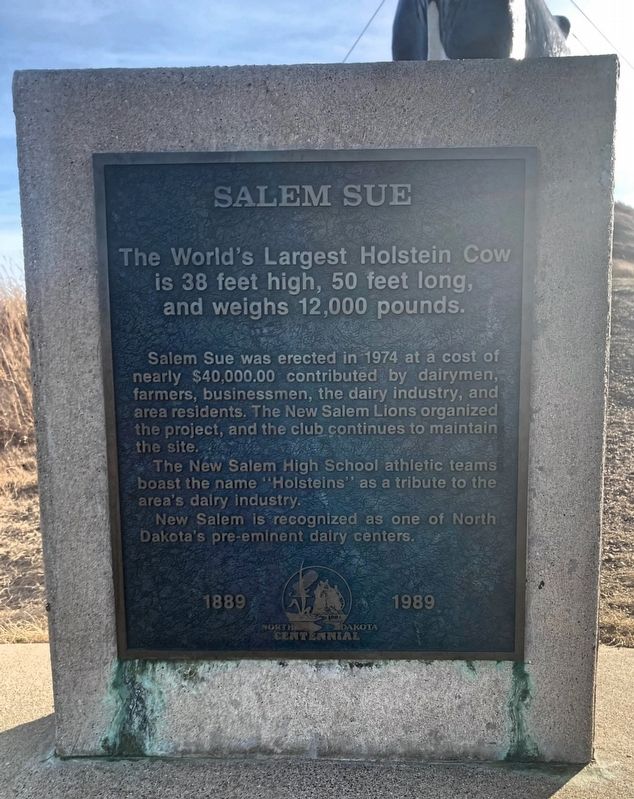Salem Sue Marker image. Click for full size.