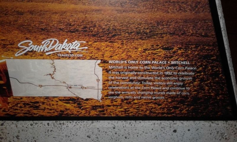World's Only Corn Palace - Mitchell Marker. Click for full size. World's Only Corn Palace - Mitchell Marker image. Click for full size.
