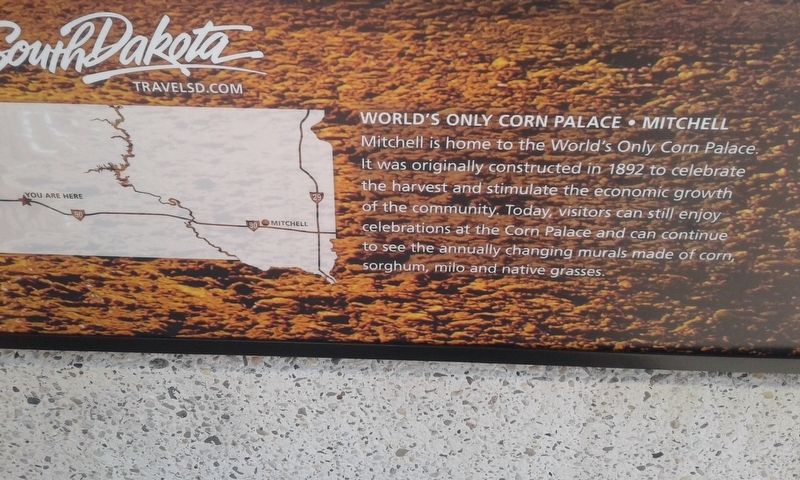 World's Only Corn Palace - Mitchell Marker image. Click for full size.