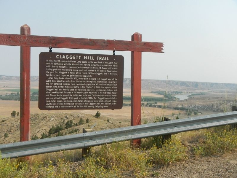 Claggett Hill Trail Marker. Click for full size. Claggett Hill Trail Marker image. Click for full size.