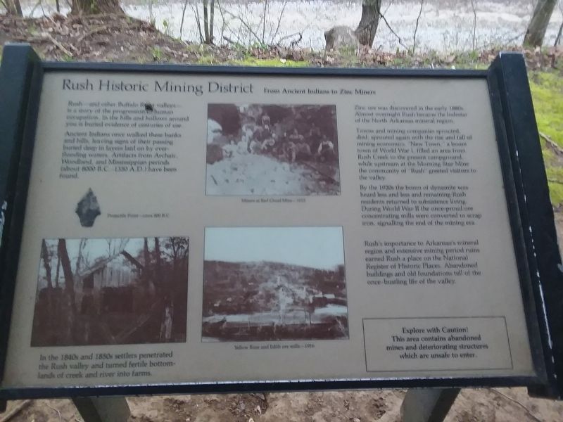 Rush Historic Mining District Marker image. Click for full size.